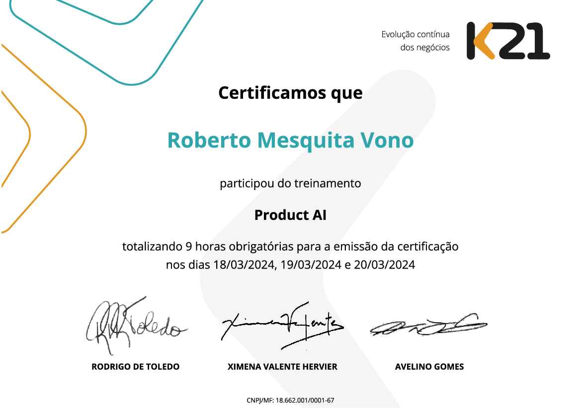 Certificado K21